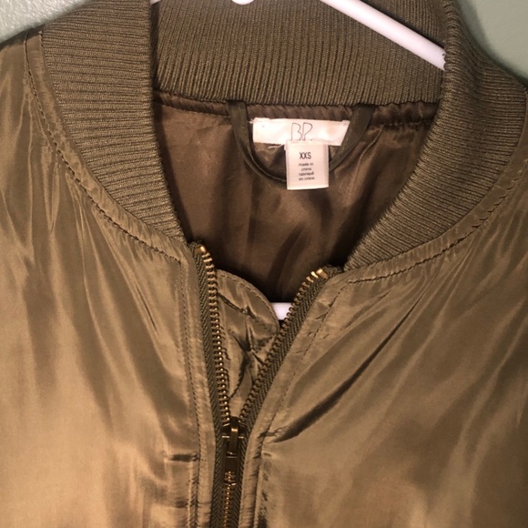 Olive Bomber Jacket - Picture 3 of 4